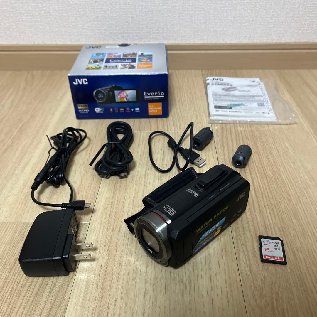 JVCケンウッド 防水 防塵 ビデオカメラ EVERIO GZ-RX500-B
