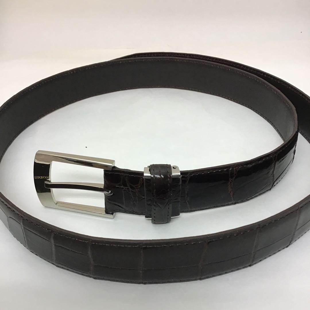 ❣️新品❣️純正クロコダイル　INDIAN SHIP クロコダイルベルト 日本製
