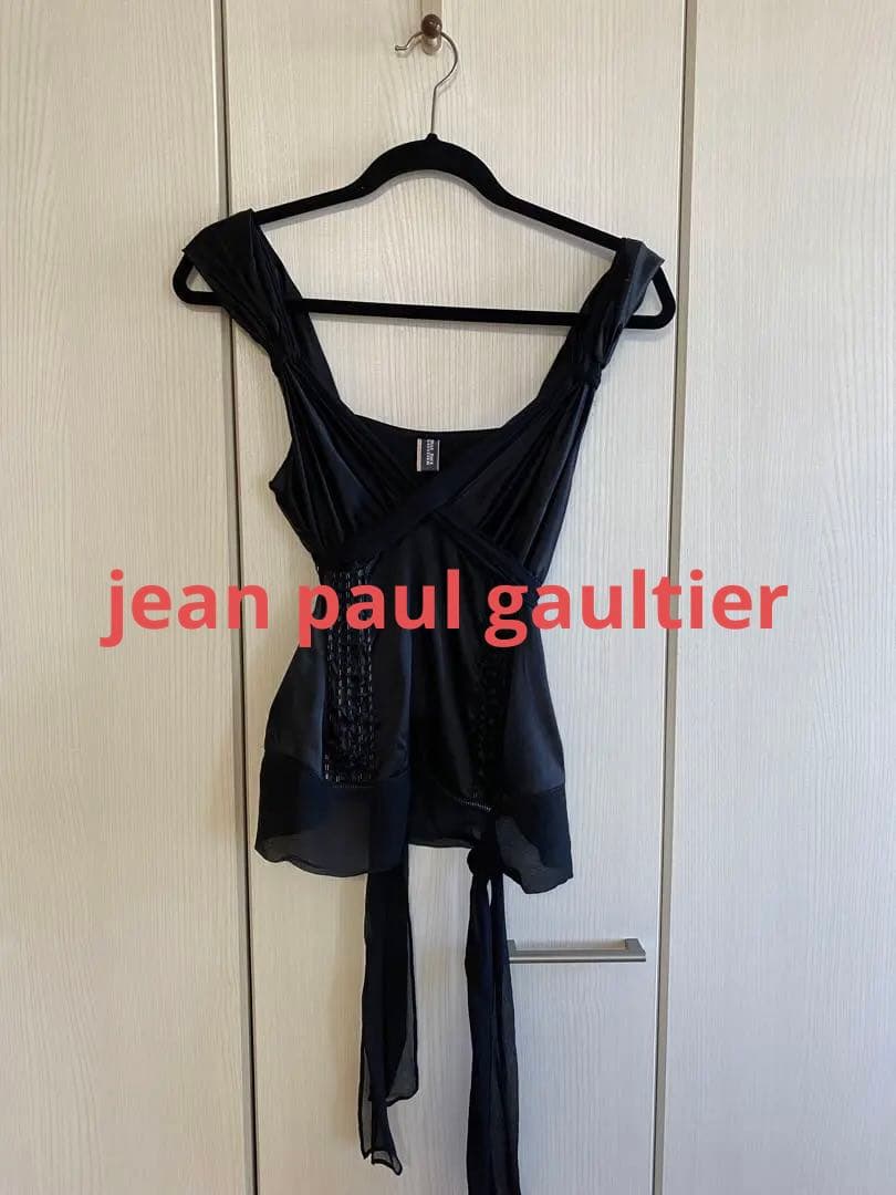 ゴルチェのシルクトップスM jean paul gaultier 難あり