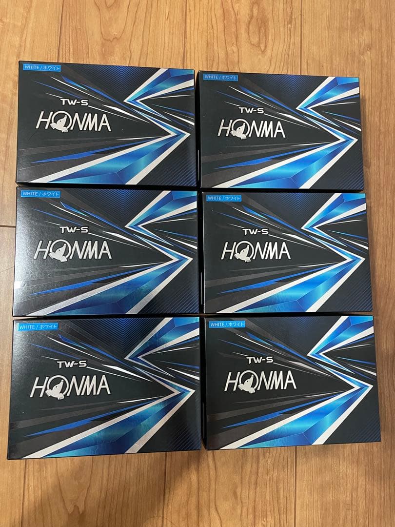 新品ゴルフボール★HONMA TW-S★6箱+おまけ3すりーブ