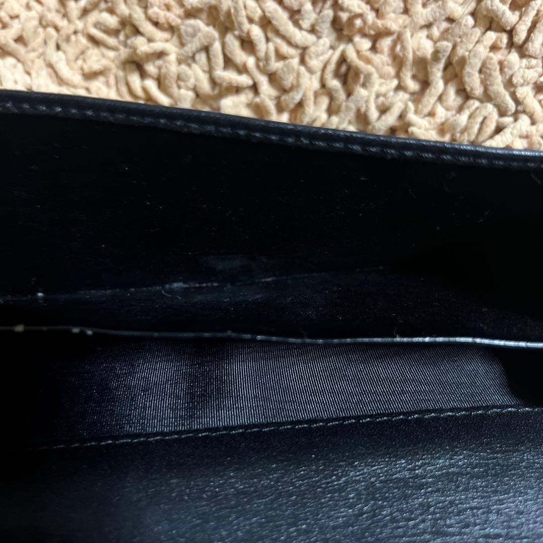 GUCCI グッチ 長財布 シマレザー ブラック　本革
