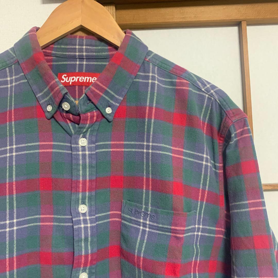 トップス Supreme Plaid flannel shirt M