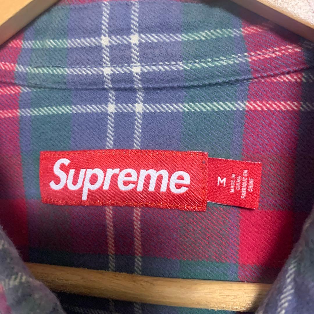 トップス Supreme Plaid flannel shirt M