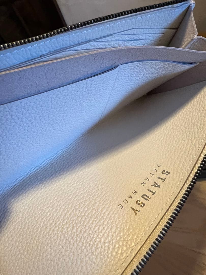 STATUSY il modo zip 薄型 長財布 L字ファスナー 本革