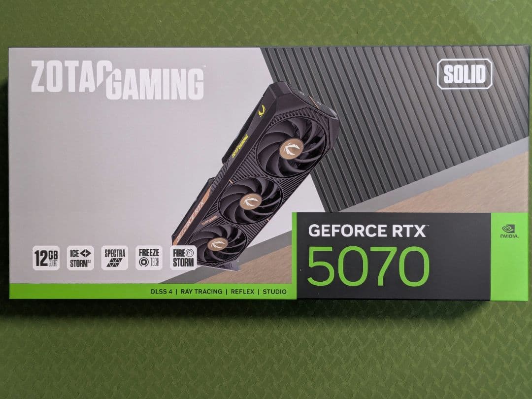 グラフィックボード・グラボ・ビデオカード ZOTAC GAMING GeForce RTX 5070 SOLID