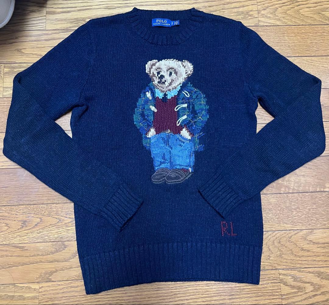 ⭐︎美品⭐︎ラルフローレン ポロベアネイビー ニットセーター