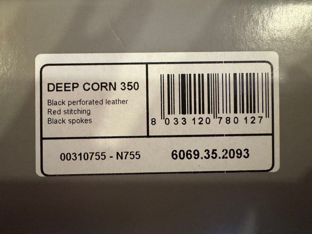 ナルディNARDI ラリー350　Ｎ755 パンチングレザー レッドステッチ