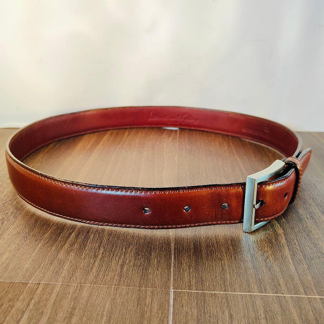 【シェルコードバン】BEAMS別注 ダークバーガンディ高級ドレスベルト 極美品