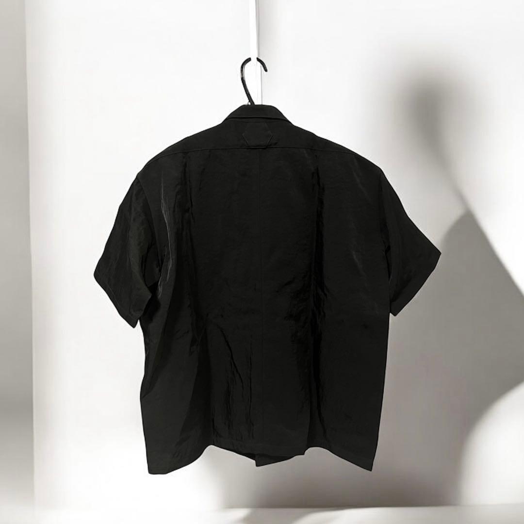 OUAT ワークシャツ 黒 O008004SH ナイロン 半袖 3 美品