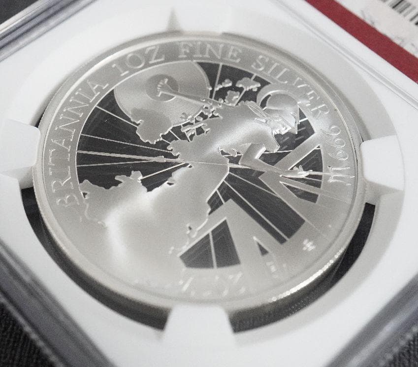 2017 ブリタニア 20周年 プルーフ 銀貨 NGC PF70UC COA箱付