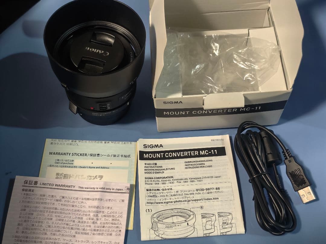 Canon EF 50mm F1.8 STM Sigma MC-11 セット