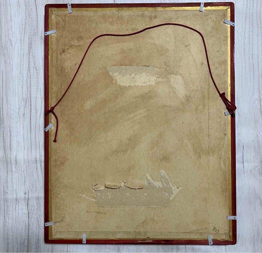 取引者様限定【一点物】歌舞伎　お衣装絵　御細工物　押絵　壁掛け　額面　骨董品