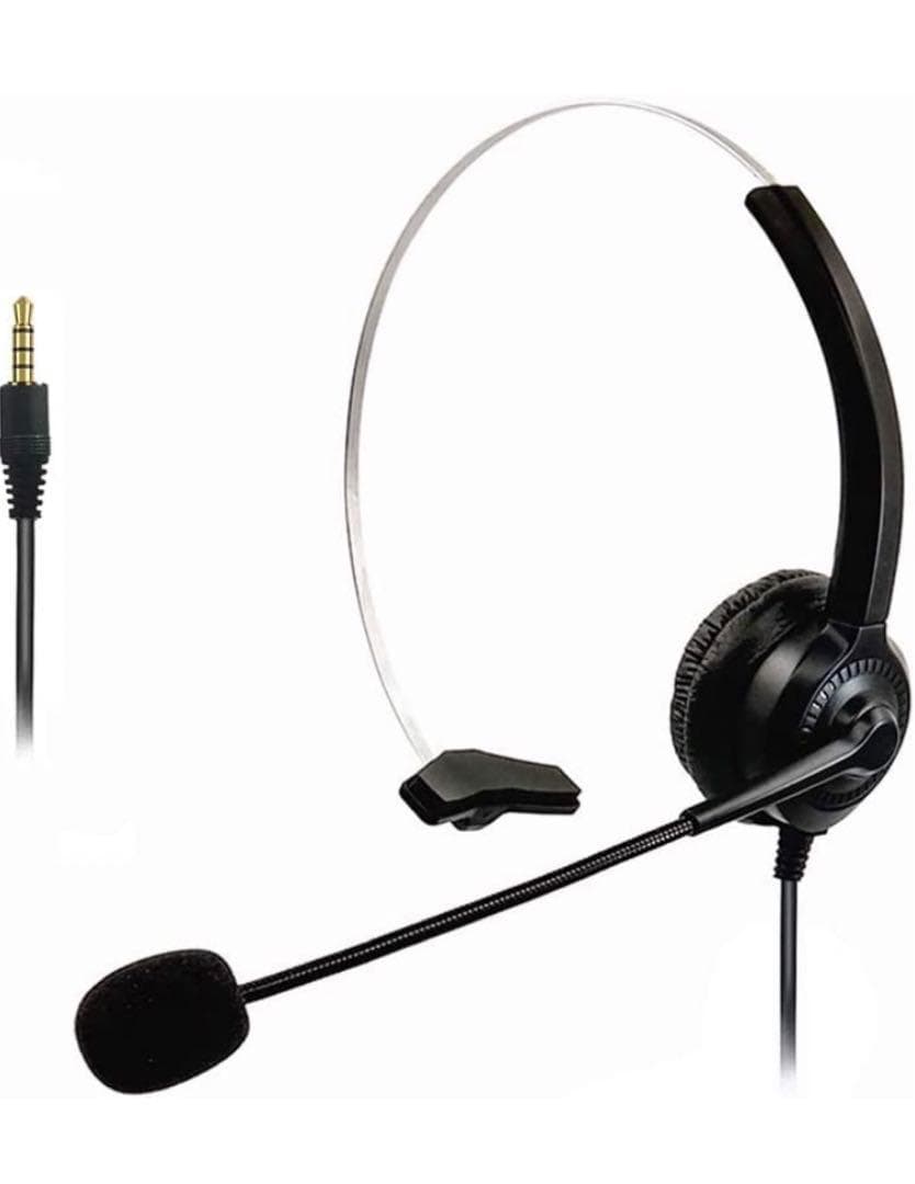 3.5mm 携帯電話ヘッドセット ノートパソコン ヘッドホン マイク付き