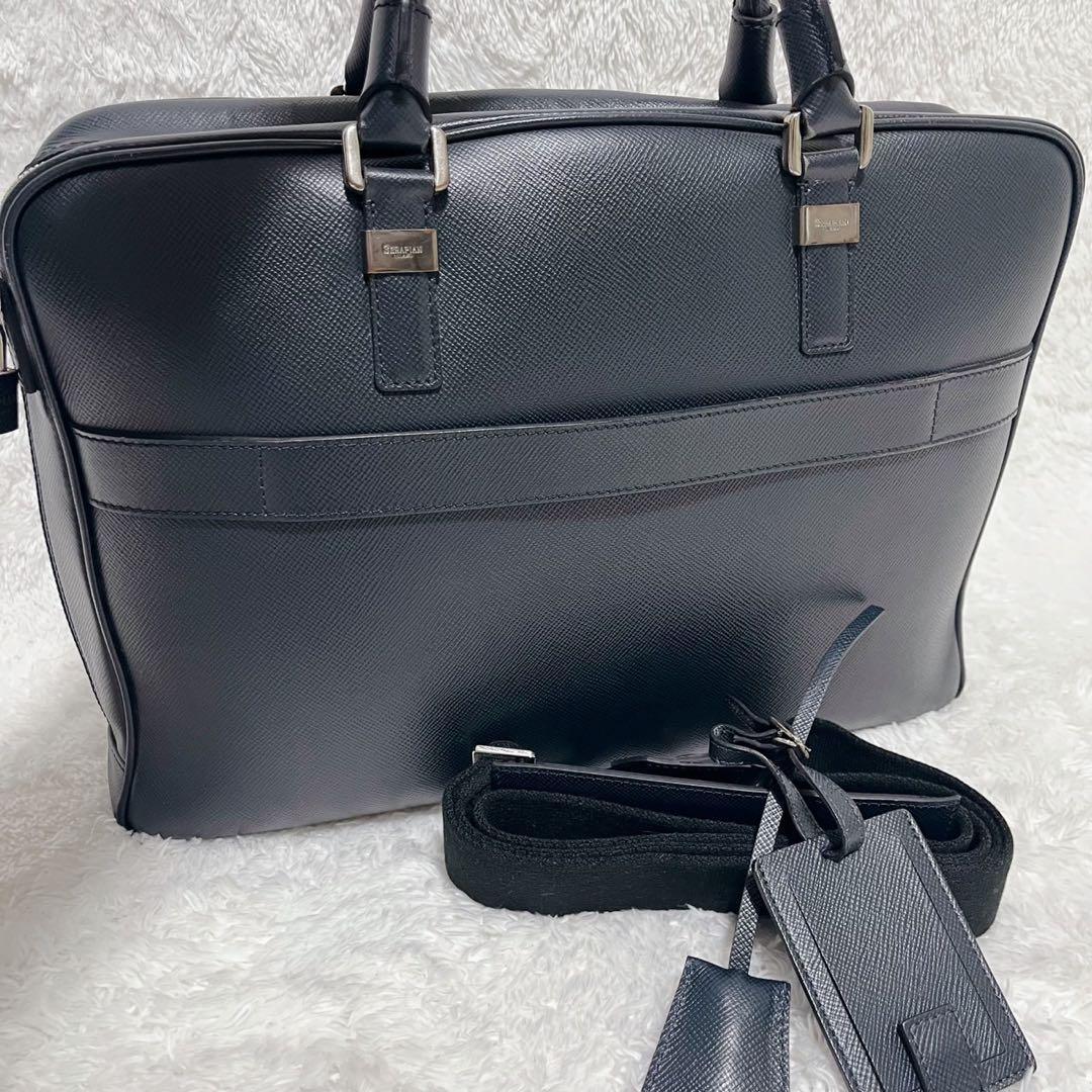 SERAPIAN 2way ビジネスバッグ サフィアーノレザー A4 PC収納