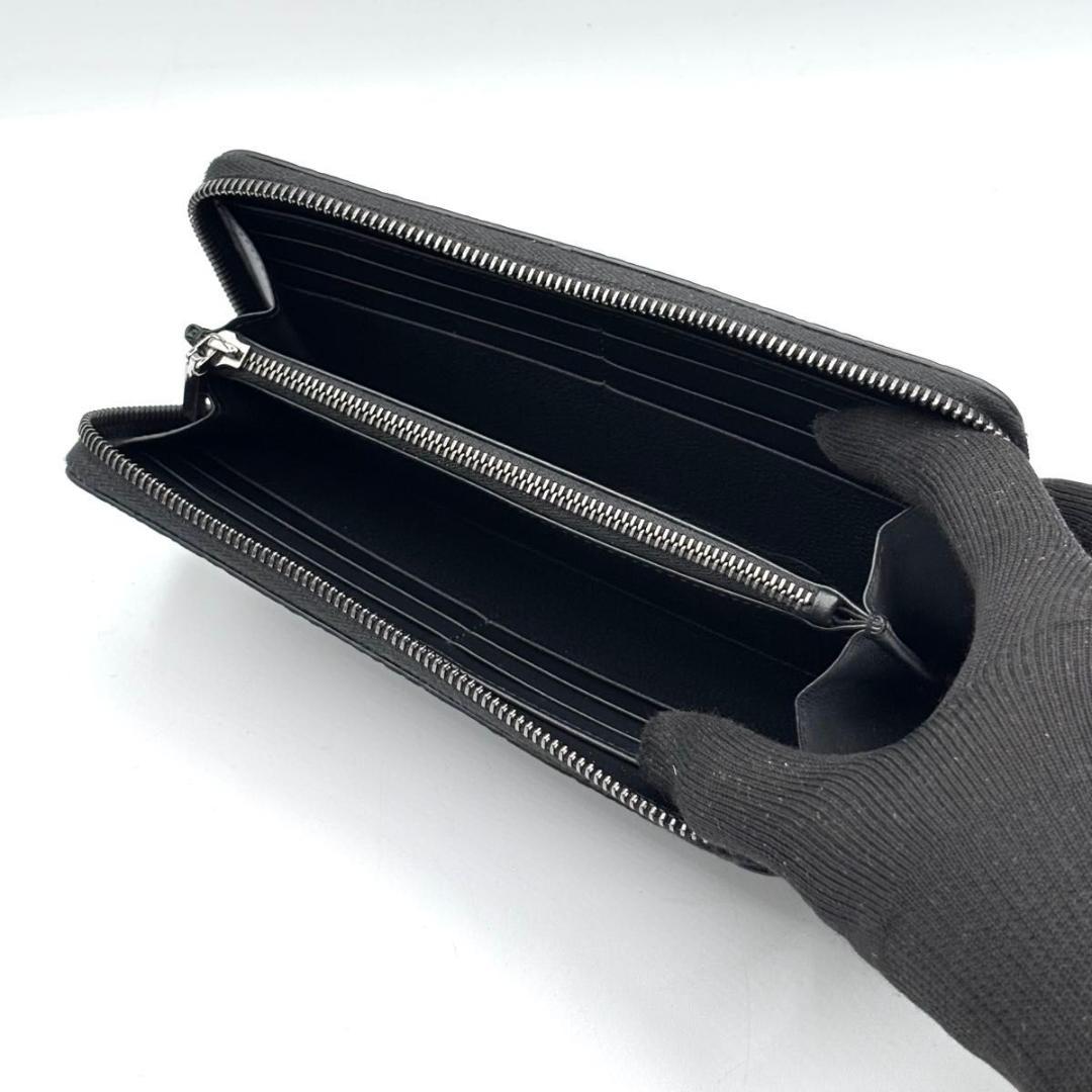定価14万 ディオール グラビティ 長財布 ロングジップウォレット 黒 メンズ