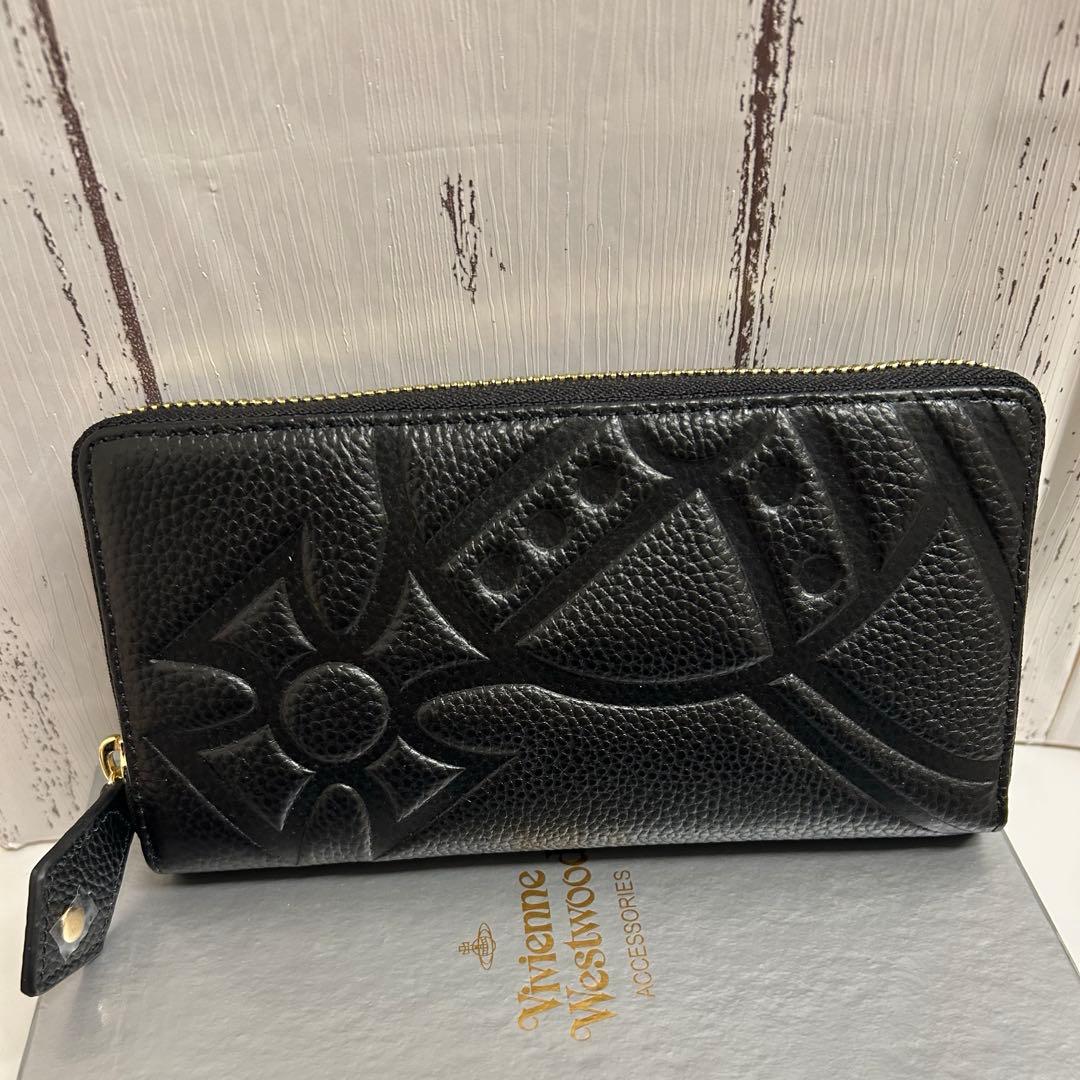 【ショッパー付き】VivienneWestwood　長財布　ブラック