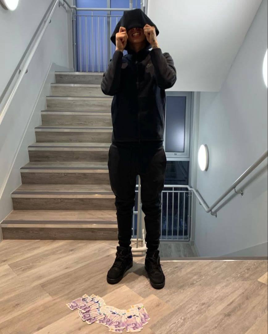 NIKE テックフリース TechFleece セットアップ 黒 drip uk