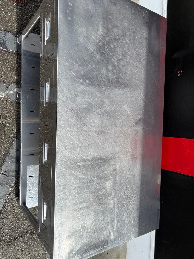 業務用調理台作業台 引き出し付き 2段ステンレス製 Used•美品