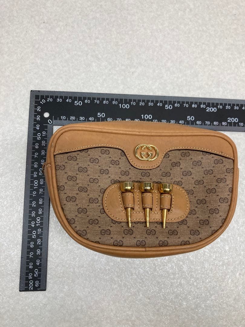 ヴィンテージ オールドグッチ GUCCI レザー ウエストポーチ ショルダー