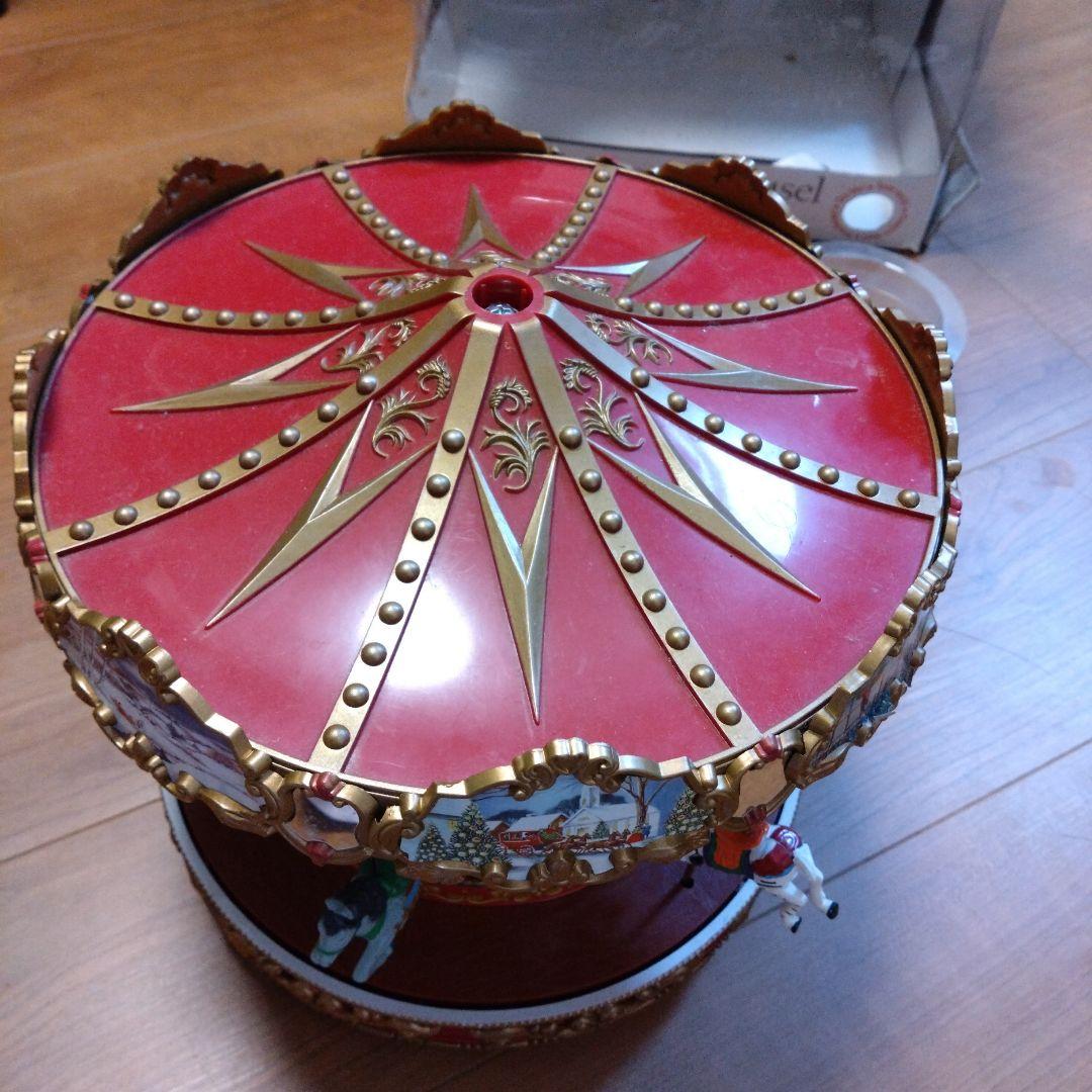 オルゴール Mr. Christmas Triple Decker Carousel
