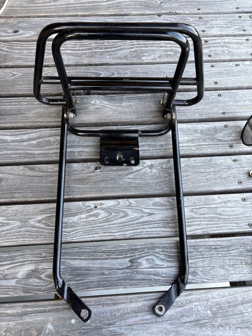 Vespaベスパ100ビンテージシート　キャリア　ミラーセット