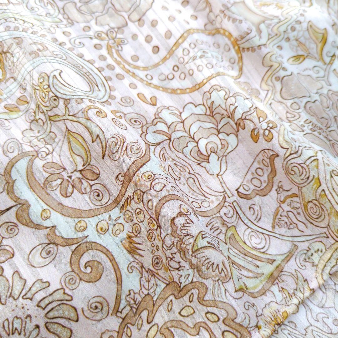 【美品】Leilian　Erica　ボウタイブラウス　ペイズリー　現行