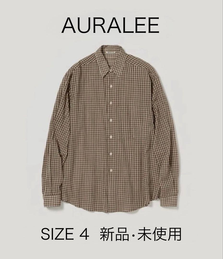 トップス AIRY LIGHT COTTON CHECK BIG SHIRT
