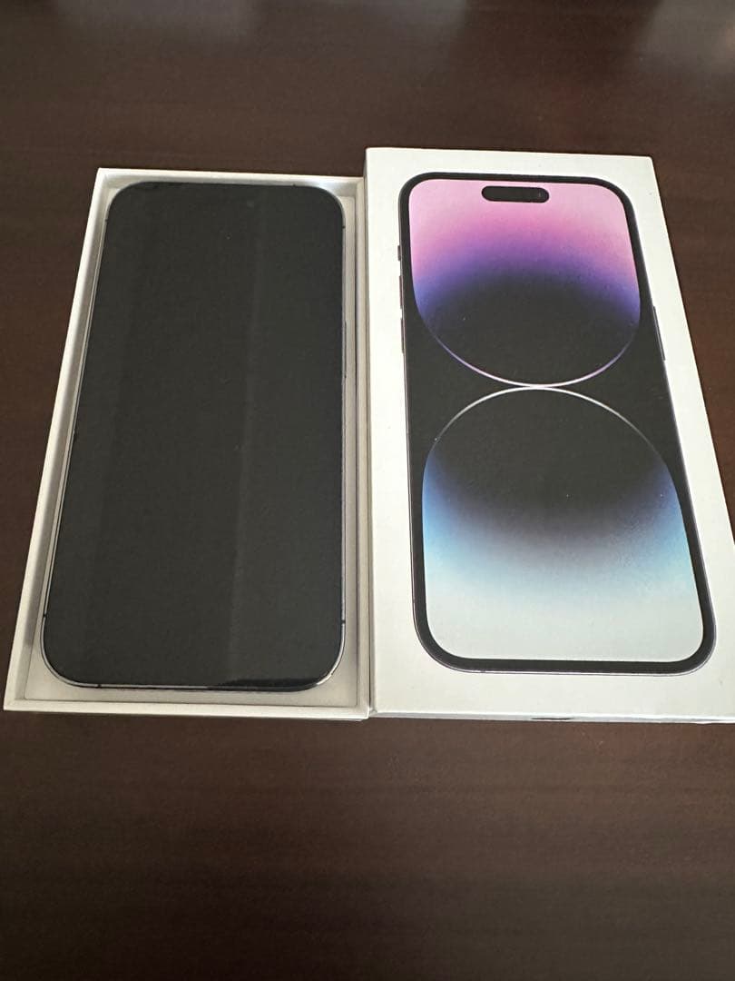 【美品】海外モデル　iPhone14pro 256GB Deep purple