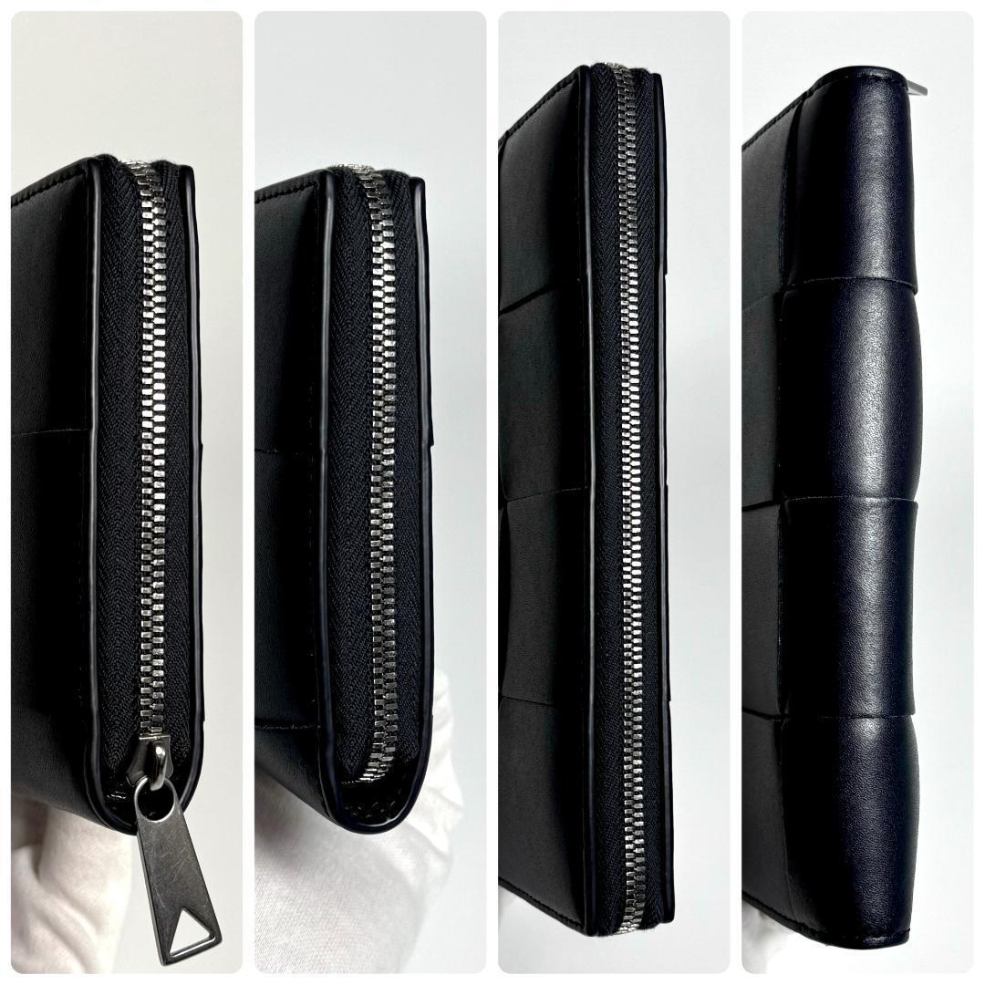 現行 BOTTEGA VENETA カセット ジップアラウンド ウォレット 本革