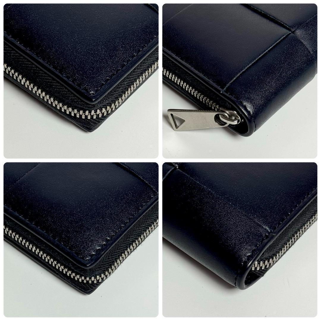 現行 BOTTEGA VENETA カセット ジップアラウンド ウォレット 本革