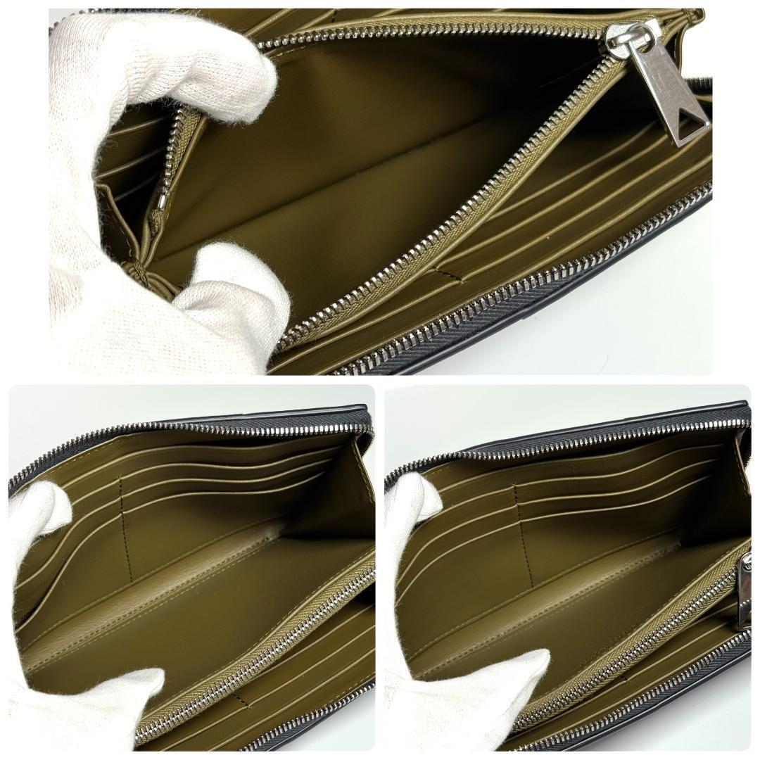 現行 BOTTEGA VENETA カセット ジップアラウンド ウォレット 本革