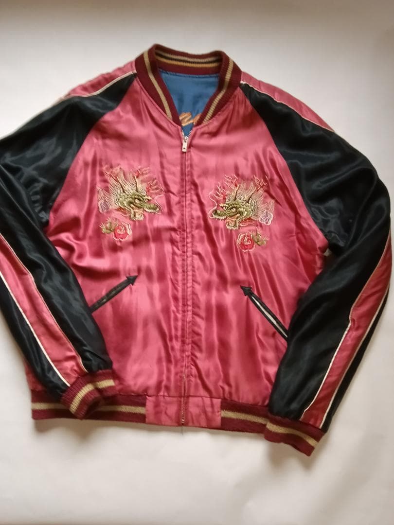 テーラー東洋 スカジャン 笹虎×舞妓・五重塔 サテン×サテンモデル