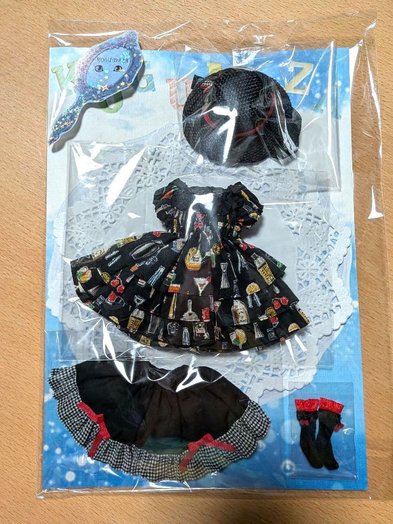 ディーラー様製 カクテルワンピースset ブラック 22cmサイズ