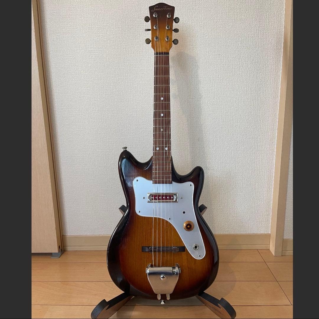 傍に置きたいミニギター melody maker? mustang?サンバースト