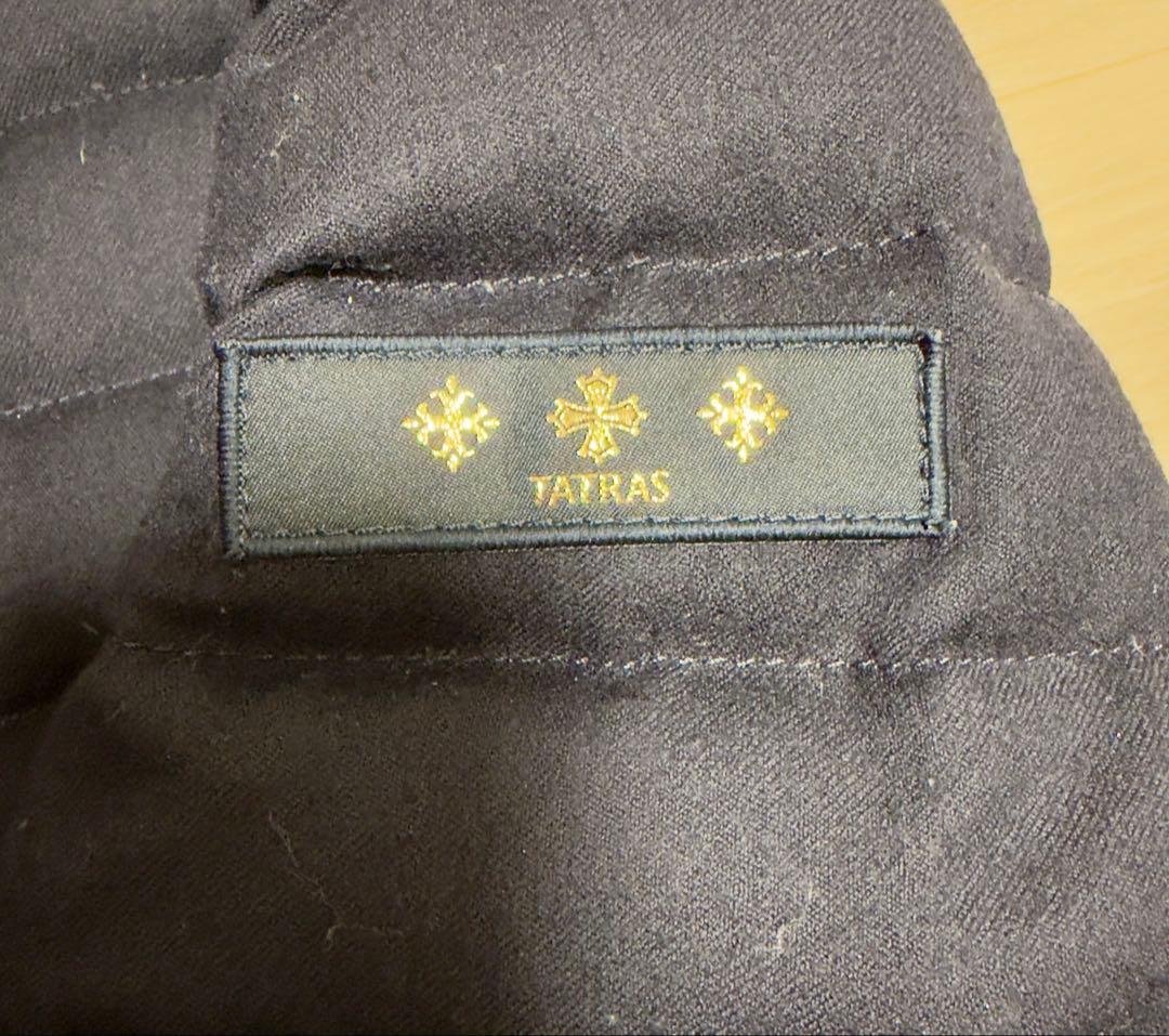 タトラス スピノサ ダウンジャケット ブルゾン ショート丈 ダークネイビー