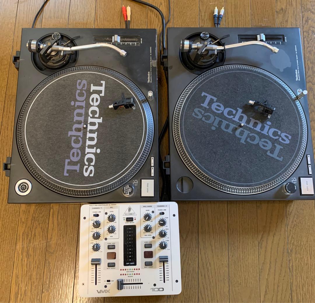 Technics SL-1200 ターンテーブル2台＋ミキサー1台　VMX100