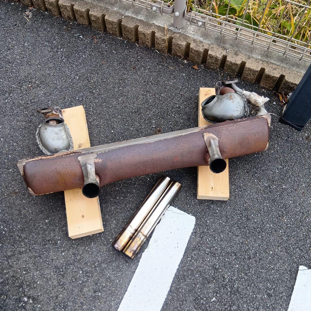 空冷ビートル ストックマフラー＆テールパイプ2本セット 空冷vw