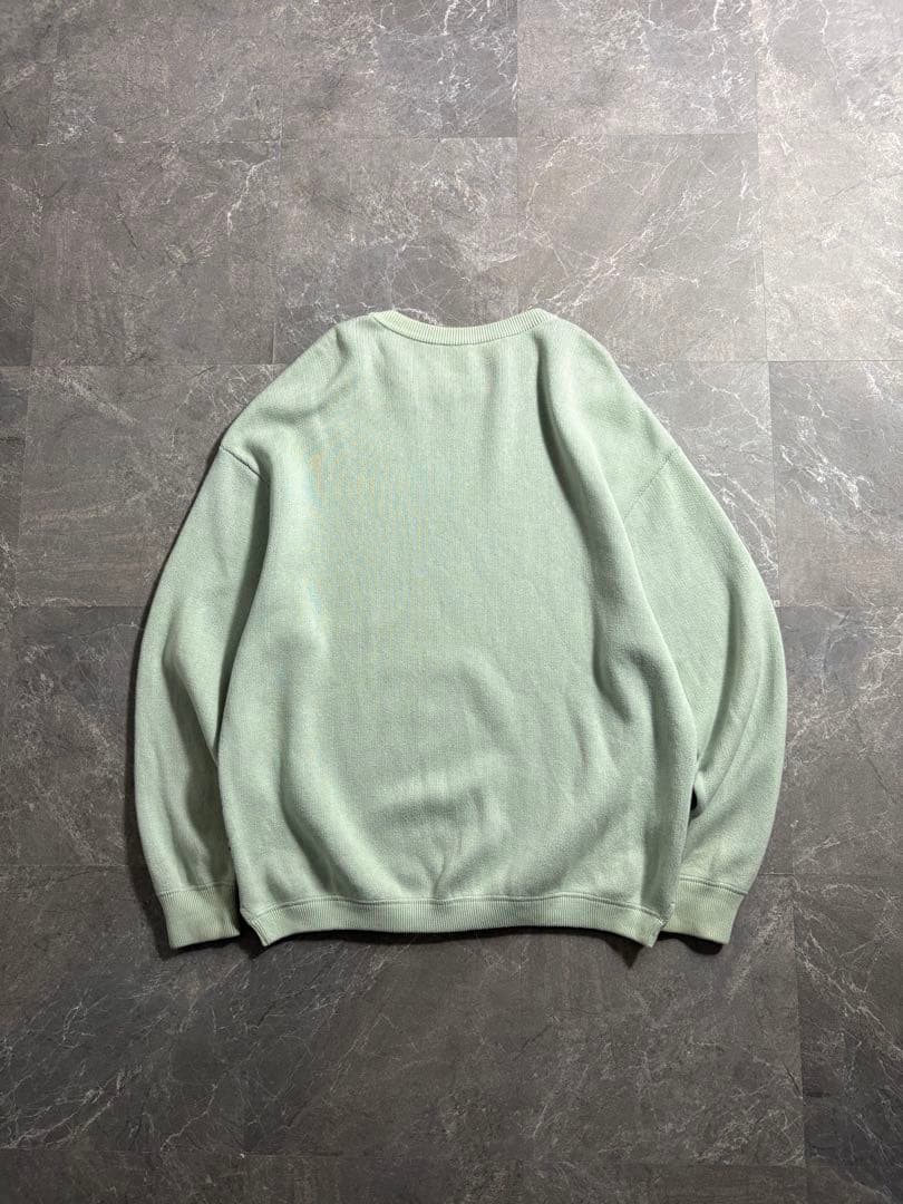 トップス crepuscule cotton knit sweater mint blue