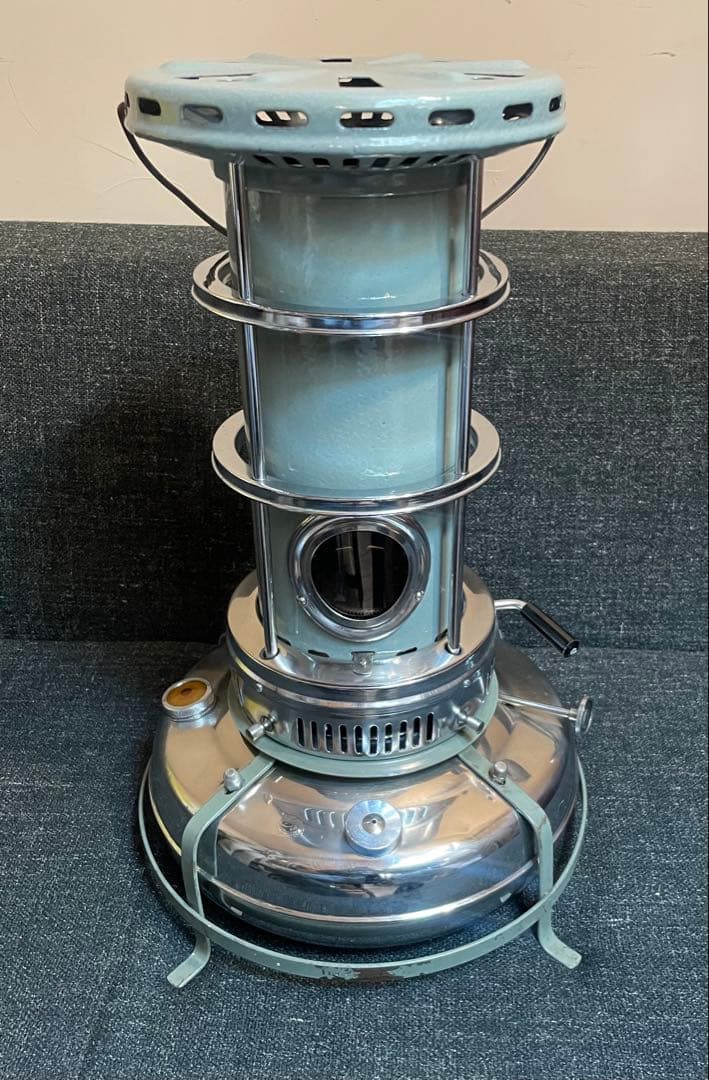 レア Aladdin グレー ビンテージ ブルーフレーム ストーブ アラジン 5