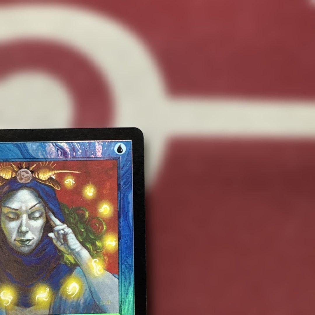 超美品 MTG【Foil】《渦まく知識/Brainstorm》[MMQ] JP