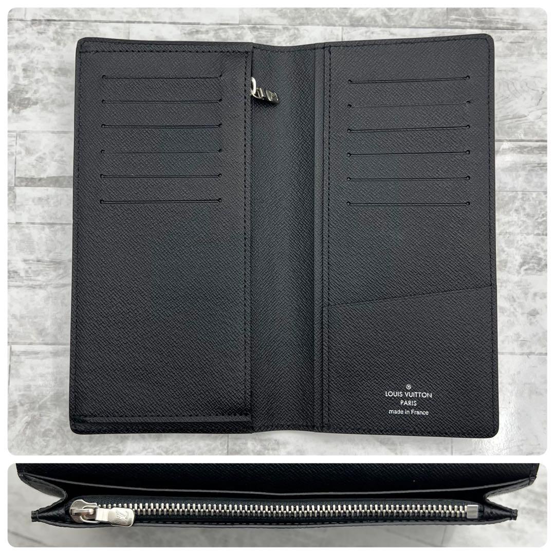 ★新品に近い★　ルイヴィトン　長財布　エピ　ポルトフォイユ　ブラザ　メンズ