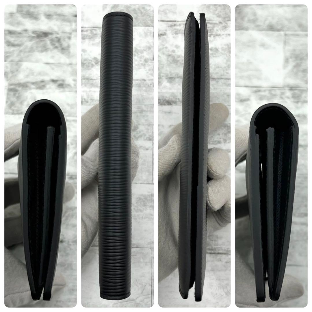 ★新品に近い★　ルイヴィトン　長財布　エピ　ポルトフォイユ　ブラザ　メンズ