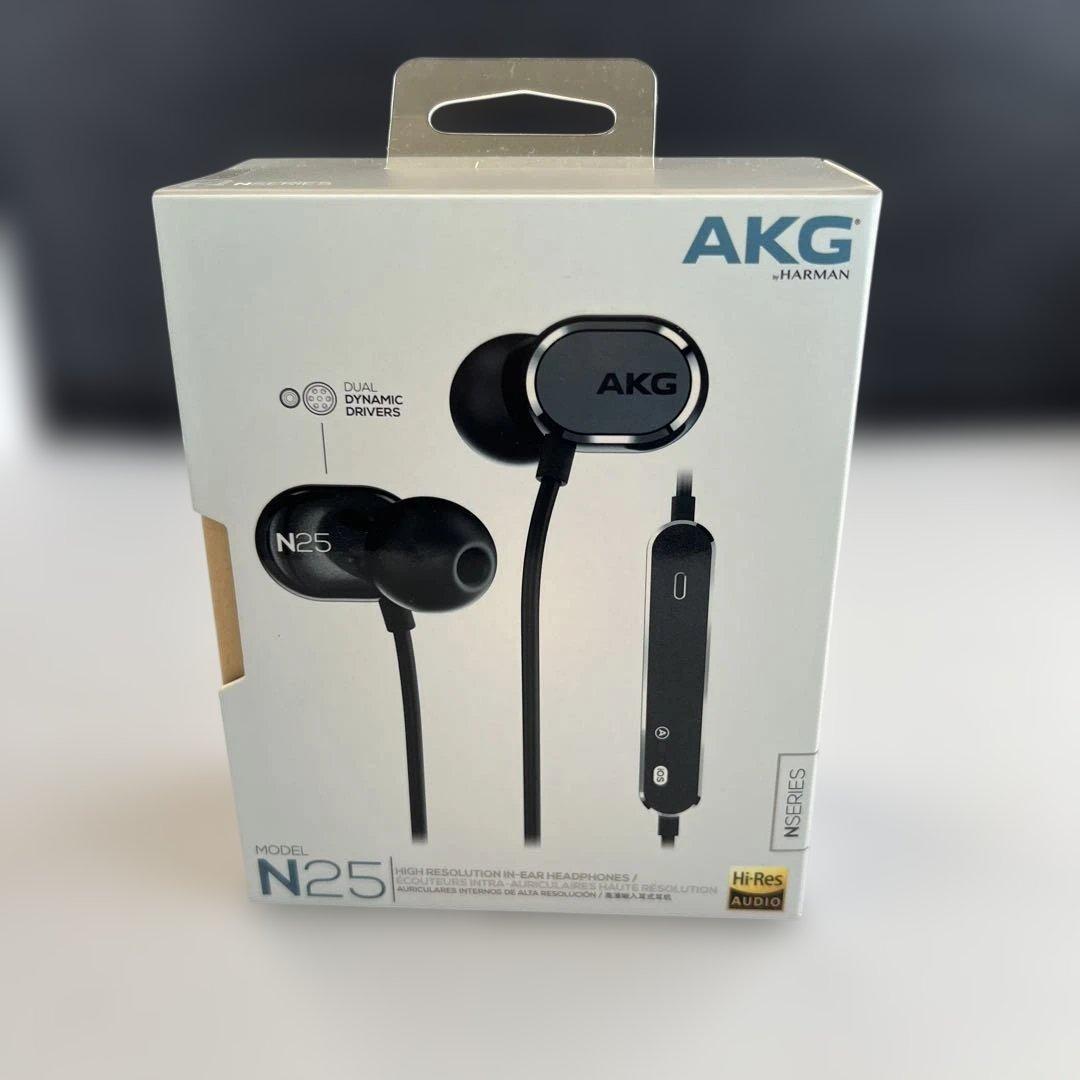 AKG N25 イヤホン カナル型/ハイレゾ対応 ブラック AKGN25BLK
