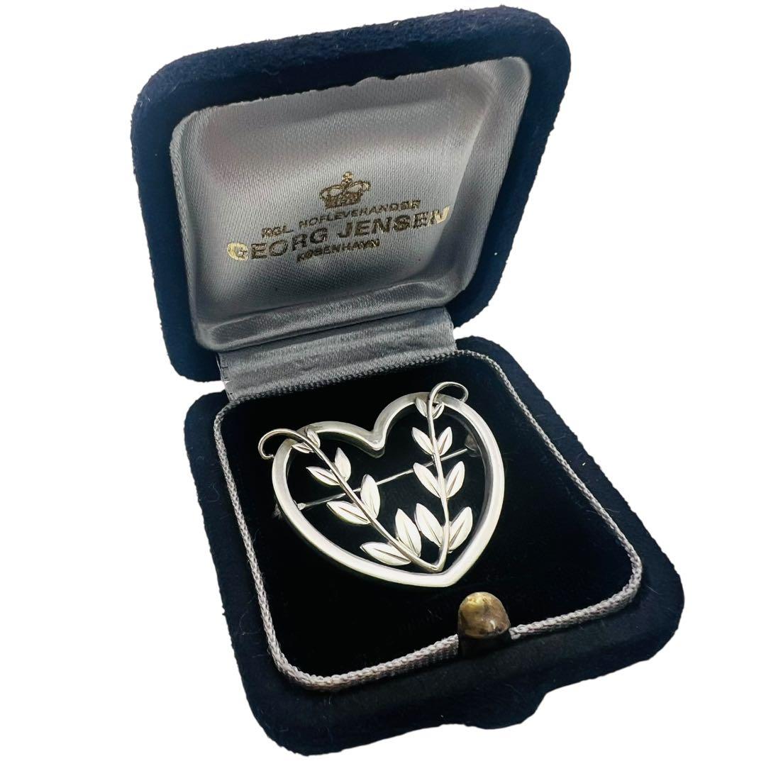 美品　ジョージジェンセン　242B ピンブローチ　シルバー　ヴィンテージ