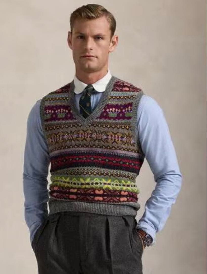 Polo Ralph LaurenフェアアイルベストRRL RLXラルフローレン