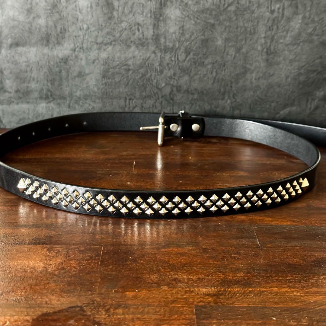 k*1様 スタッズナローベルトミリタリmx23mm 32inch125cm