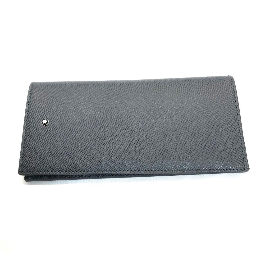 【未使用✨ 極美品】　MONTBLANC モンブラン 長財布 二つ折り　グレー