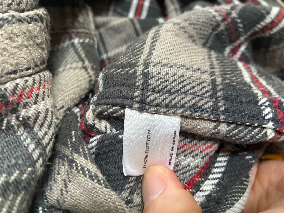 ナンバーナイン宮下貴裕 THS期フード付きネルシャツ　サイズ4