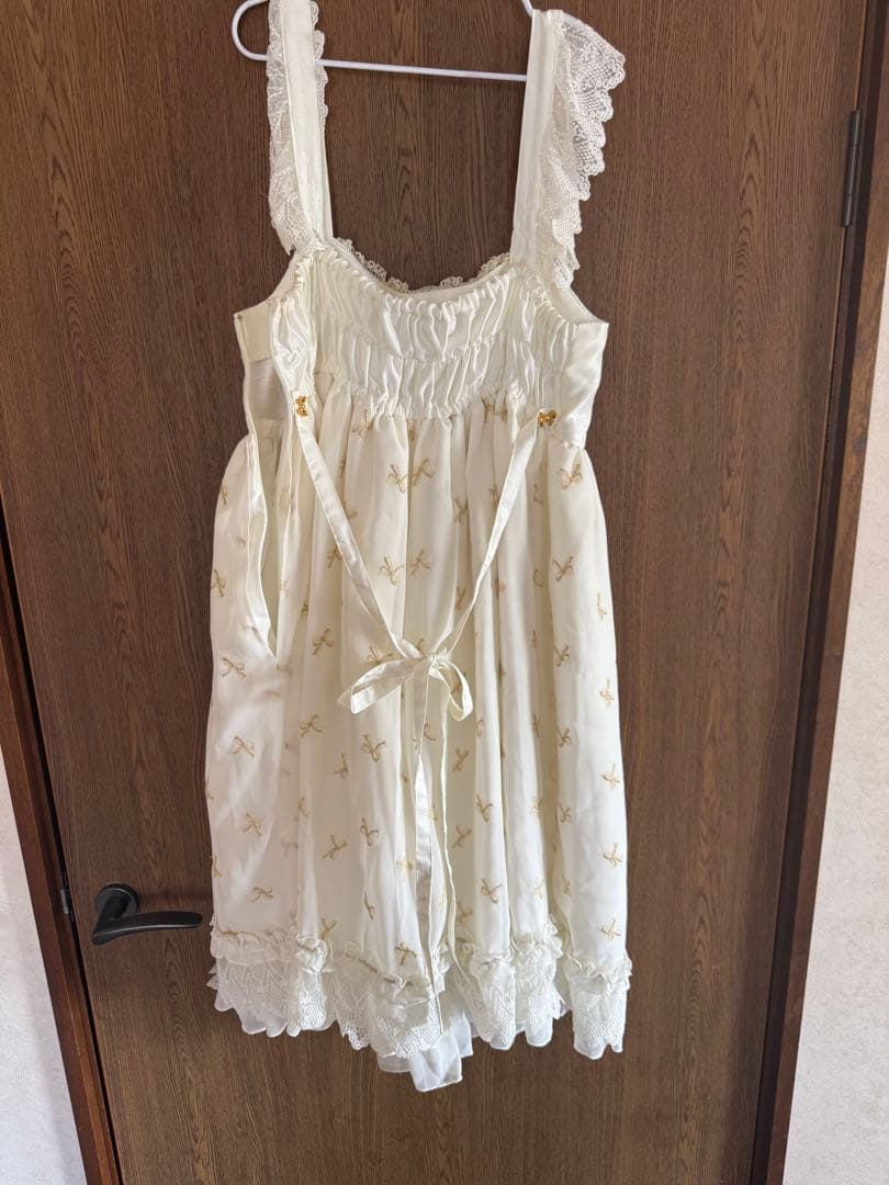 BABY,/Fluffy Dream Ribbonジャンパースカート ヘドレ付き