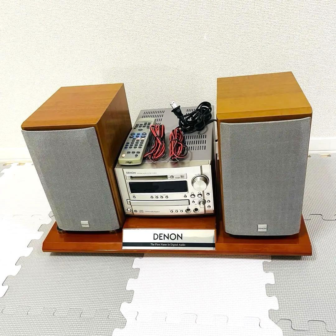 DENON　CD・MDコンポセット　D-MG33 オーディオラック付き